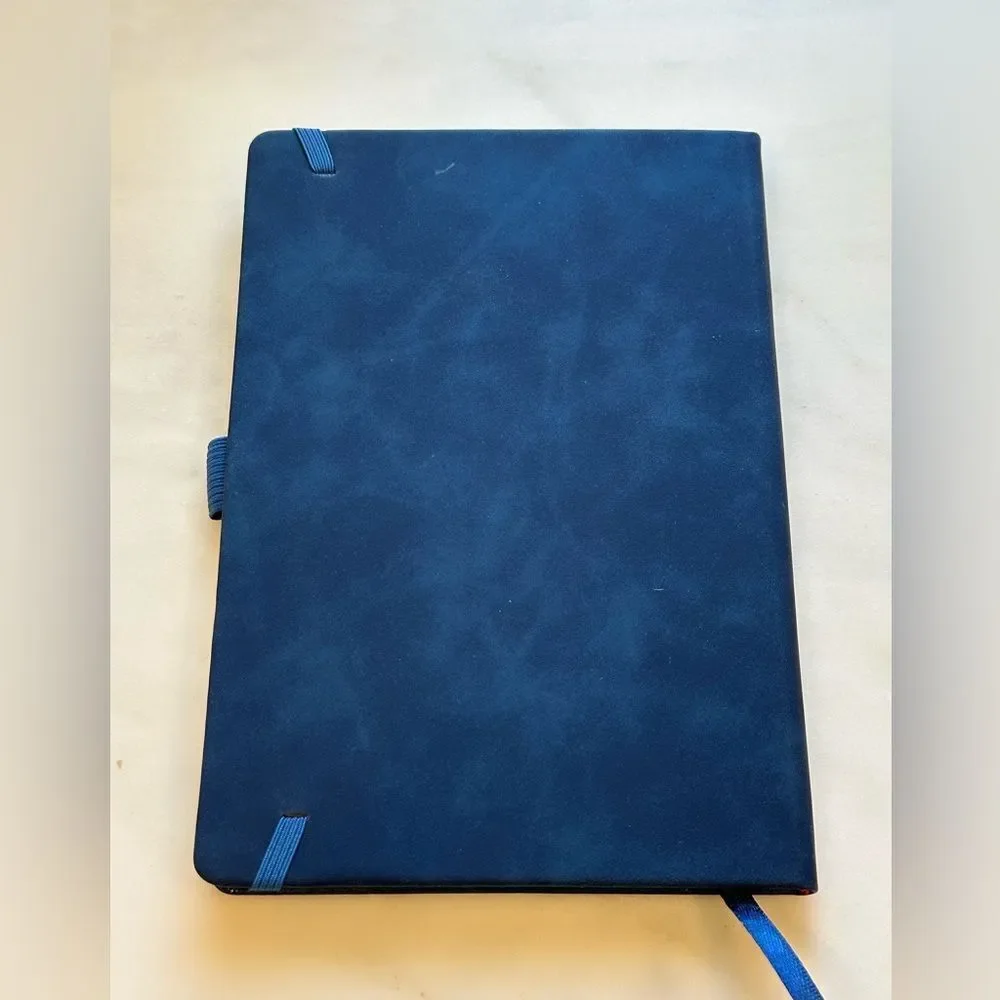 Navy Journal with Tree Image and Lined Pages